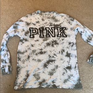 Pink Long Sleeve green/white tie dye long sleeve